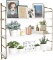 Gold Wall Shelf Modern White Floating Shelves Bathroom 3 Tier Mounted Shelving Bedroom 24 Inch