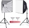 ESDDI Softbox Lighting Kit Photo Studio Light Professional Continuous Lighting with 900W 5400K E27 S