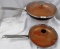 COPPER SKILLETS WITH LIDS 11