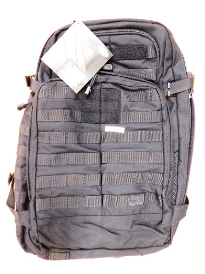 RUSH72  BLACK 5.11 TACTICAL BACKPACK 2639CU IN 43 LITERS