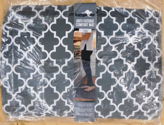 KANGAROO ANTI-FATIGUE MAT 24" X 17" CHARCOAL AND WHITE