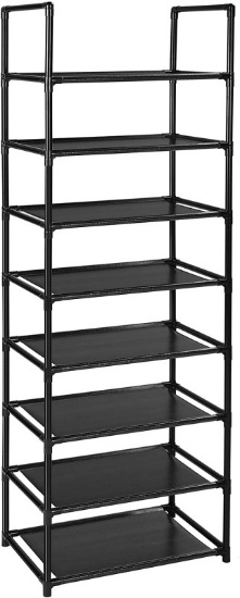 8 Tiers Shoe Rack 16-20 Pairs Sturdy Shoe Shelf