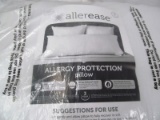 AllerEase 100% Cotton Allergy Protection Medium Density Body Pillow - Breathable Hypoallergenic Fibe