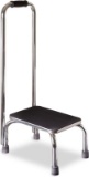 DMI Step Stool with Handle for Adults and Seniors Heavy Duty Metal Stepping Stool for High Beds Port