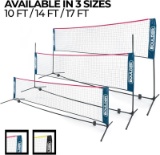 Boulder Portable Badminton Net Set - Net for Tennis Soccer Tennis Pickleball Kids Volleyball - Easy