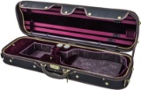 Sky Violin Oblong Case VNCW03 Solid Wood with Hygrometers Black/Magenta