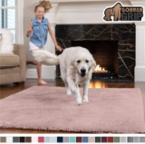 Gorilla Grip Original Faux-Chinchilla Area Rug 6x9 Feet Super Soft and Cozy High Pile Washable Carpe