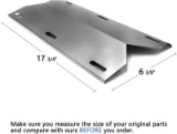 Hongso SPA231 4 PACK Stainless Steel BBQ Gas Grill Heat Plate Heat Shield Heat Tent Burner Cover Vap