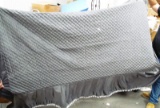 GRAY PLUSHY TWIN BEDSPREAD