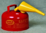 Eagle UI-25-FS Type I Metal Safety Can with F-15 Funnel Flammables 11-1/4 in Width x 10 in Depth 2-1