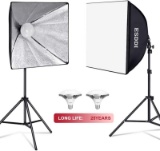 ESDDI Softbox Lighting Kit Photo Studio Light Professional Continuous Lighting with 900W 5400K E27 S