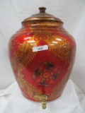 TALUKA PURE COPPER SAMIVAR DISPENSER FLORAL PATTERN