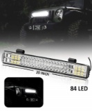 Carzex 84 LED 20 INCH Waterproof Bar Light Focus + Flood Night Highway Driving Bar Light For Car Tru