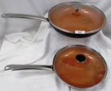 COPPER SKILLETS WITH LIDS 11