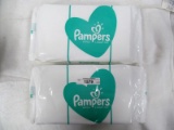 PAMPERS SENSATIVE WIPES APPROX 64 PER PACKAGE