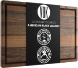 Large Walnut Wood Cutting Board Made in USA by Virginia Boys Kitchens - 20x18 American Hardwood Chop