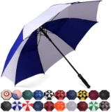 Golf Umbrella 68/62/58 Inch Large Oversize Double Canopy Vented Automatic Open Stick Umbrellas for M