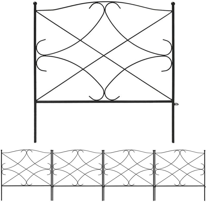 Amagabeli Garden Fence Rustproof Metal Wire Fencing 24inx10ft