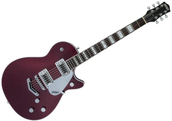 Gretsch G5220 Electromatic Jet BT Single-Cut w/V-Stoptail Electric Guitar - Dark Cherry Metallic/Bla