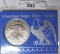 1997 AMERICAN EAGLE SILVER DOLLAR ~ CARDED ~ LITTLETON COIN COMPANY