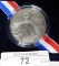 2004 THOMAS EDISON SILVER DOLLAR ~ UNCIRCULATED ~ PRESENTATION BOX ~ COA