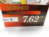 AMMO ~ NORINKO 7.62X39 BOX OF 20 CARTRIDGES