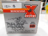 AMMO ~ WINCHESTER SUPER*X 20 GAUGE SHOTSHELLS BOX OF 25