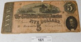 $5 CONFEDERATE NOTE ~ RICHMOND VA