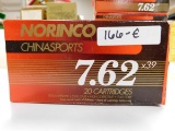 AMMO ~ NORINKO 7.62X39 BOX OF 20 CARTRIDGES