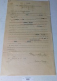 ONE OF THE MOST INTERESTING PIECES OF PAPER I THINK IN THIS AUCTION ~ A LAND DEAL CONTRACT BY THE CH