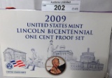 2009 US MINT LINCOLN BICENTENNIAL ONE CENT PROOF SET