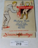 OVERSIZED CHRISTMAS / SANTA / FANTASY PIN-UP MATCHBOOK ~ UNSTRUCK