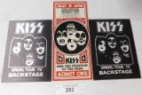 VINTAGE KISS CONCERT TICKET & 2 BACKSTAGE PASSES