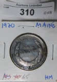 1920 MAINE CENTENNIAL HALF DOLLAR ~ SG ~ MS65