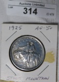 1925 STONE MOUNTAIN HALF DOLLAR ~ SG ~ AU50