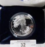 2000 AMERICAN EAGLE SILVER DOLLAR ~ PROOF ~ PRESENTATION BOX ~ COA