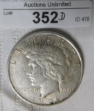 1922D PEACE SILVER DOLLAR