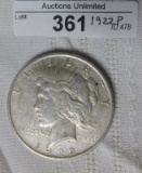 1922P PEACE SILVER DOLLAR