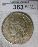 1922S PEACE SILVER DOLLAR