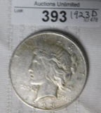 1923D PEACE SILVER DOLLAR