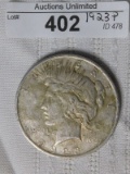 1923P PEACE SILVER DOLLAR