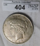 1923P PEACE SILVER DOLLAR