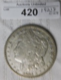 1921D MORGAN SILVER DOLLAR