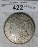 1921D MORGAN SILVER DOLLAR