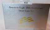 AMERICAN EAGLE 20th ANNIVERSARY SILVER COIN SET