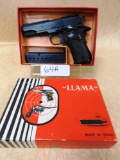 LLAMA 32 CALIBER SEMI-AUTO HANDGUN ~ ORIGINAL VINTAGE BOX