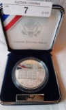 2001 US CAPITAL SILVER DOLLAR PROOF IN PRESENTATION BOX ~ COA