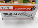 AMMO ~ WINCHESTER WILDCAT 22 HIGH VELOCITY 22 CAL 500 CARTRIDGES