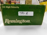 AMMO ~ REMINGTON 22 HIGH VELOCITY CARTRIDGES BOX OF 500