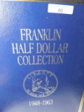 FRANKLIN HALF DOLLAR COLLECTION ~ 1948-1963 ~ 8-196 ~ SILVER ~ 31 COINS ~ SEALED